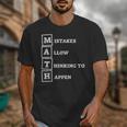 Mistakes Allow Thinking To Happen School Math Teacher Unisex T-Shirt, funny design Mistakes Allow Thinking To Happen School Math Teacher Unisex T-Shirt, funny design