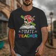 Pirate Teacher Halloween Skull Adult Unisex T-Shirt, funny design Pirate Teacher Halloween Skull Adult Unisex T-Shirt, funny design