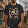 Play Is Learning Teacher First Day Of School Back To School Unisex T-Shirt, funny design Play Is Learning Teacher First Day Of School Back To School Unisex T-Shirt, funny design