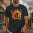 Pumpkin Pie Halloween Thanksgiving Math Teacher Pi Day Unisex T-Shirt, funny design