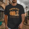 Pumpkin Spice And Teacher Life Halloween Teacher Unisex T-Shirt, funny design Pumpkin Spice And Teacher Life Halloween Teacher Unisex T-Shirt, funny design