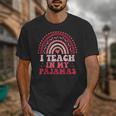 Rainbow Retro Homeschool Mom Teacher I Teach In My Pajamas Unisex T-Shirt, Couple Gifts, funny design Rainbow Retro Homeschool Mom Teacher I Teach In My Pajamas Unisex T-Shirt, Couple Gifts, funny design