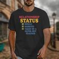 Relationship Status Single Married Hot Teacher Unisex T-Shirt, funny design