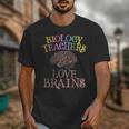 Retro BIOLOGY TEACHERS LOVE BRAINS This Is My Scary STEM Unisex T-Shirt, funny design