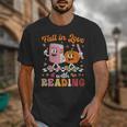 Retro Fall In Love With Learning Pumpkin Autumn Teacher Unisex T-Shirt, funny design Retro Fall In Love With Learning Pumpkin Autumn Teacher Unisex T-Shirt, funny design