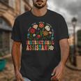 Retro Instructional Assistant Wildflowers Teacher Aide Unisex T-Shirt, funny design Retro Instructional Assistant Wildflowers Teacher Aide Unisex T-Shirt, funny design