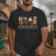 Science Teacher Horror Fall Coffee Halloween Pumpkin Autumn Unisex T-Shirt, Science Teacher Gifts, funny design Science Teacher Horror Fall Coffee Halloween Pumpkin Autumn Unisex T-Shirt, Science Teacher Gifts, funny design