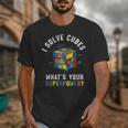 I Solve Cubes Speed Cubing Vintage Youth Math Teacher Unisex T-Shirt, funny design I Solve Cubes Speed Cubing Vintage Youth Math Teacher Unisex T-Shirt, funny design