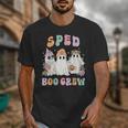 SPED Boo Crew Halloween Floral Ghost Special Ed SPED Teacher For Men Women Kids Unisex T-Shirt, funny design SPED Boo Crew Halloween Floral Ghost Special Ed SPED Teacher For Men Women Kids Unisex T-Shirt, funny design