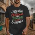 Students Saying 6-7 67 Six Seven Teacher Christmas Unisex T-Shirt, funny design Students Saying 6-7 67 Six Seven Teacher Christmas Unisex T-Shirt, funny design