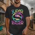 Super Teacher Back To School Apple Tie Dye First Day Unisex T-Shirt, Super Teacher Gifts, funny design