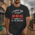 I Teach The Cutest Apples In The Orchard Cute Fall Teacher Unisex T-Shirt, funny design