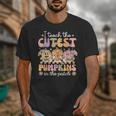 I Teach The Cutest Pumpkins In The Patch Teacher Retro Unisex T-Shirt, funny design I Teach The Cutest Pumpkins In The Patch Teacher Retro Unisex T-Shirt, funny design