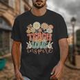 Teach Love Inspire Retro Groovy Daisy Back To School Teacher For Men Women Kids Unisex T-Shirt, Groovy Teacher Gifts, funny design Teach Love Inspire Retro Groovy Daisy Back To School Teacher For Men Women Kids Unisex T-Shirt, Groovy Teacher Gifts, funny design