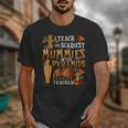 Teach The Scariest Mummies Halloween Social Studies Teacher Men Women Unisex T-Shirt, funny design