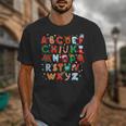 Teacher Christmas Alphabet Back To School Holiday Learning Unisex T-Shirt, funny design Teacher Christmas Alphabet Back To School Holiday Learning Unisex T-Shirt, funny design