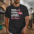 This Teacher Loves Her Flock Teaching Flamingo Girl Unisex T-Shirt, funny design This Teacher Loves Her Flock Teaching Flamingo Girl Unisex T-Shirt, funny design