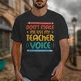 Teacher Voice Teacherlife Primary School Teacher Unisex T-Shirt, funny design Teacher Voice Teacherlife Primary School Teacher Unisex T-Shirt, funny design