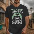 Teachers Love Brains Halloween Costume Trick Treat Zombie Unisex T-Shirt, funny design Teachers Love Brains Halloween Costume Trick Treat Zombie Unisex T-Shirt, funny design