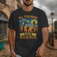 All Teachers Love Brains Shirt Teacher Halloween Tee Unisex T-Shirt, funny design All Teachers Love Brains Shirt Teacher Halloween Tee Unisex T-Shirt, funny design