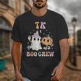 TK Boo Crew Retro Groovy Halloween Floral Ghost TK Teacher Men Women Kids Unisex T-Shirt, Groovy Teacher Gifts, funny design TK Boo Crew Retro Groovy Halloween Floral Ghost TK Teacher Men Women Kids Unisex T-Shirt, Groovy Teacher Gifts, funny design