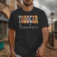 Toddler Teacher Retro Groovy Women Happy First Day Of School Unisex T-Shirt, Groovy Teacher Gifts, funny design