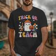 Trick Or Teach Ghost Teacher School Halloween Men Women Unisex T-Shirt, funny design Trick Or Teach Ghost Teacher School Halloween Men Women Unisex T-Shirt, funny design