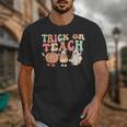 Trick Or Teach Pumpkin Candy Corn Ghost Halloween Teacher Unisex T-Shirt, funny design Trick Or Teach Pumpkin Candy Corn Ghost Halloween Teacher Unisex T-Shirt, funny design