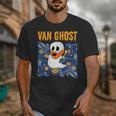 Van Ghost Art Teacher Halloween Van Gogh Starry Night Unisex T-Shirt, funny design