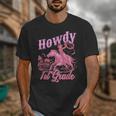 Vintage Howdy First Grade Cowgirl Teacher Western School Unisex T-Shirt, First Grade Teacher Gifts, funny design Vintage Howdy First Grade Cowgirl Teacher Western School Unisex T-Shirt, First Grade Teacher Gifts, funny design