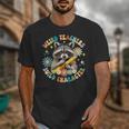 Weird Teachers Build Character Raccoon Colourful Floral Unisex T-Shirt, funny design Weird Teachers Build Character Raccoon Colourful Floral Unisex T-Shirt, funny design