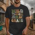 Wild About 2nd Grade Teacher Student First Day Of School Unisex T-Shirt, 2nd Grade Teacher Gifts, First Grade Teacher Gifts, funny design