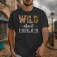 Wild About Kindergarten Teacher Leopard Print Unisex T-Shirt, funny design Wild About Kindergarten Teacher Leopard Print Unisex T-Shirt, funny design