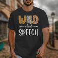 Wild About Speech SLP Leopard Teacher Back To School Kids Unisex T-Shirt, funny design Wild About Speech SLP Leopard Teacher Back To School Kids Unisex T-Shirt, funny design