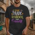 Will Trade Students For Candy Teacher Cute Halloween Costume Unisex T-Shirt, funny design