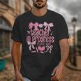Women Teacher In Progress Coquette Pink Bow Future Teacher Unisex T-Shirt, Future Teacher Gifts, funny design Women Teacher In Progress Coquette Pink Bow Future Teacher Unisex T-Shirt, Future Teacher Gifts, funny design