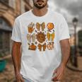 Coquette Teach Teacher Bows Thanksgiving Turkey Fall Autumn Unisex T-Shirt, funny design