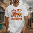 Fall In Love With Learning Thanksgiving Teacher Student Kids Unisex T-Shirt, funny design Fall In Love With Learning Thanksgiving Teacher Student Kids Unisex T-Shirt, funny design