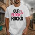 Our Flock Rocks Flamingo Mother's Day Teacher Unisex T-Shirt, funny design Our Flock Rocks Flamingo Mother's Day Teacher Unisex T-Shirt, funny design
