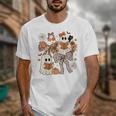 Ghost Reading Books Halloween Bow Spooky Teacher Student Unisex T-Shirt, funny design