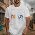 Happy Fri Yay Teacher Friday Saying Unisex T-Shirt, funny design