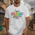 Happy Friyay Teacher School Friday Weekend Vibes Unisex T-Shirt, funny design