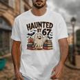 Haunted By 67 Teacher Ghost Pumpkin Halloween Costum Unisex T-Shirt, funny design Haunted By 67 Teacher Ghost Pumpkin Halloween Costum Unisex T-Shirt, funny design