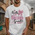 Hello Second Grade First Day Of School Coquette Teacher Girl Unisex T-Shirt, First Grade Teacher Gifts, funny design Hello Second Grade First Day Of School Coquette Teacher Girl Unisex T-Shirt, First Grade Teacher Gifts, funny design