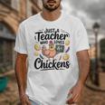 Just a Teacher Who Loves Chickens Chicken Farm Animal Lover Unisex T-Shirt, funny design Just a Teacher Who Loves Chickens Chicken Farm Animal Lover Unisex T-Shirt, funny design