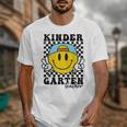Kindergarten Teacher Hippie Smile Face Back School Unisex T-Shirt, funny design Kindergarten Teacher Hippie Smile Face Back School Unisex T-Shirt, funny design