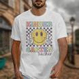 Kindergarten Teacher Team Hippie Smile Face Back To School Unisex T-Shirt, funny design Kindergarten Teacher Team Hippie Smile Face Back To School Unisex T-Shirt, funny design