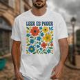 Leer Es Poder Cute Floral Boho Spanish Teacher Reading Unisex T-Shirt, funny design Leer Es Poder Cute Floral Boho Spanish Teacher Reading Unisex T-Shirt, funny design