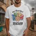 One Thankful Teacher Turkey Pencil Thanksgiving Teachers Unisex T-Shirt, funny design