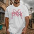 Preppy Pre k Back To School Pre-k Teachers Girls Cute Bow Unisex T-Shirt, funny design